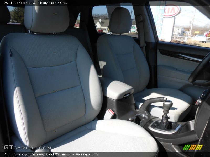 Ebony Black / Gray 2011 Kia Sorento LX