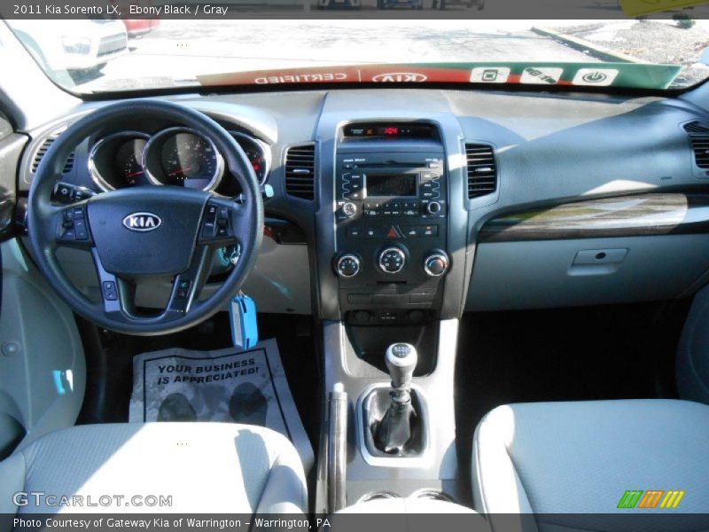 Ebony Black / Gray 2011 Kia Sorento LX
