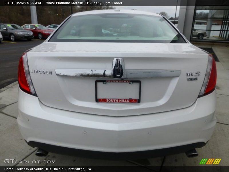 White Platinum Metallic Tri-Coat / Light Camel 2011 Lincoln MKS AWD