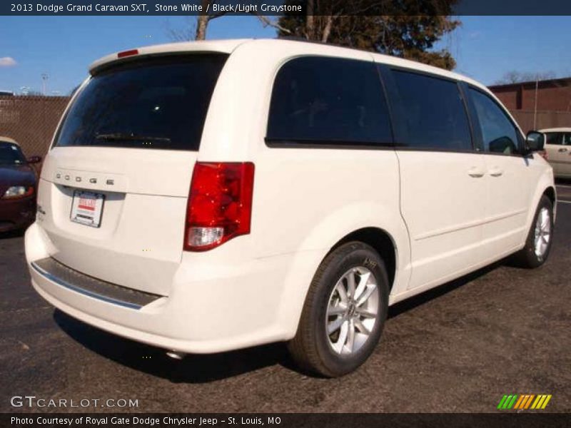 Stone White / Black/Light Graystone 2013 Dodge Grand Caravan SXT