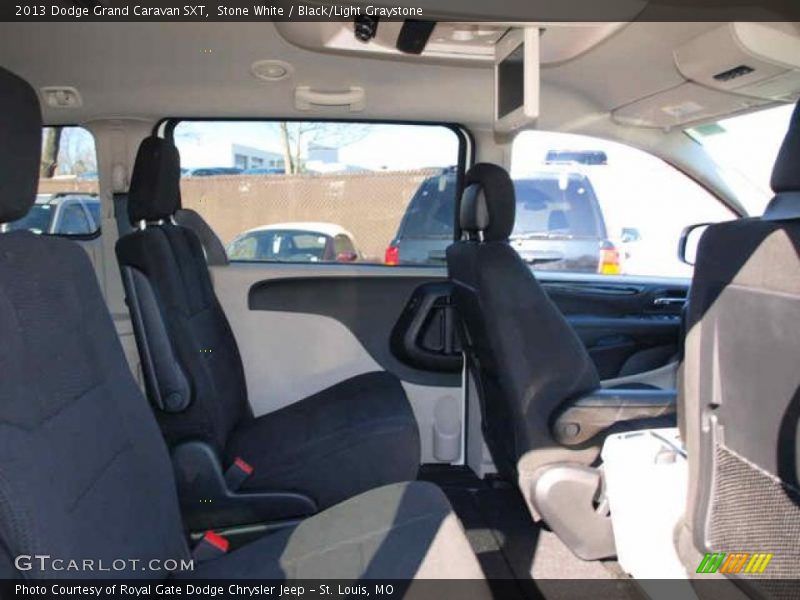Stone White / Black/Light Graystone 2013 Dodge Grand Caravan SXT