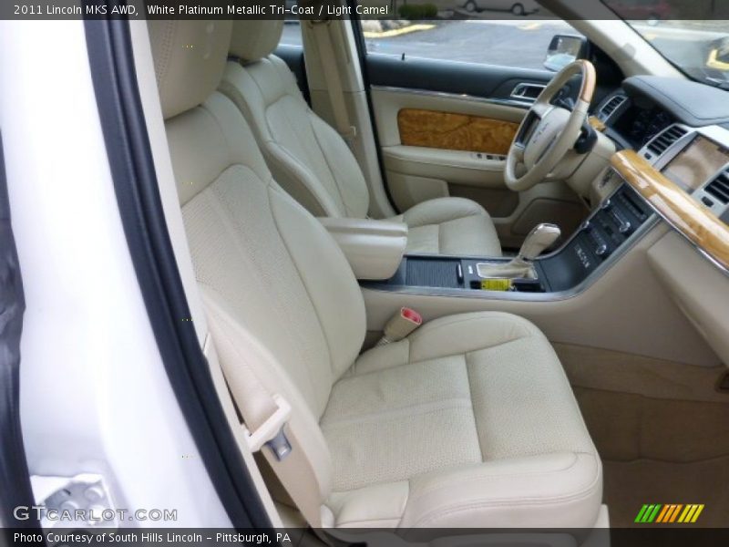 White Platinum Metallic Tri-Coat / Light Camel 2011 Lincoln MKS AWD