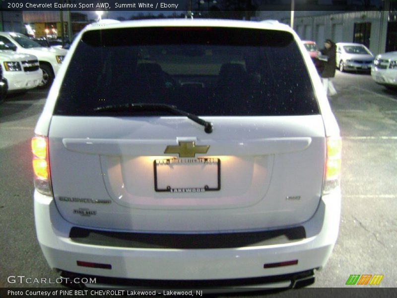 Summit White / Ebony 2009 Chevrolet Equinox Sport AWD