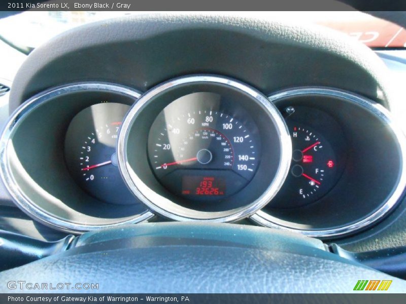 Ebony Black / Gray 2011 Kia Sorento LX