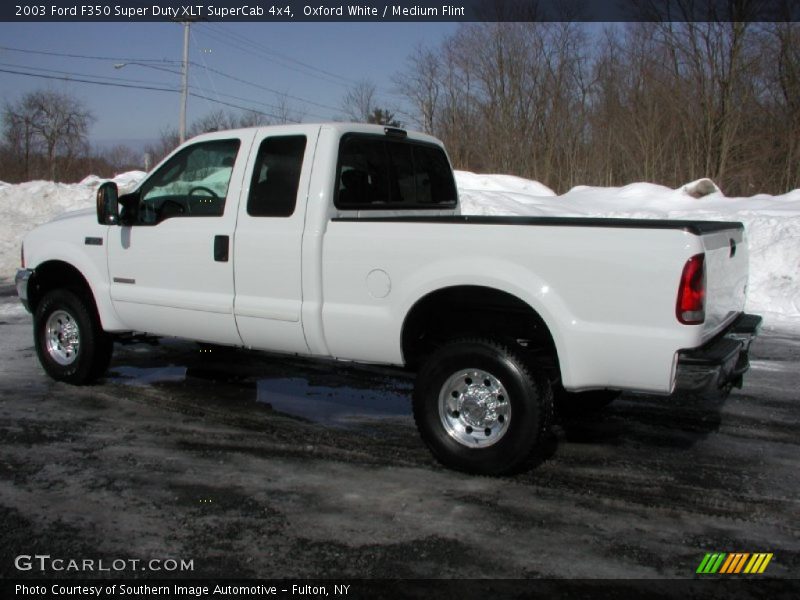 Oxford White / Medium Flint 2003 Ford F350 Super Duty XLT SuperCab 4x4