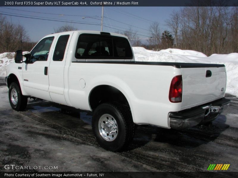 Oxford White / Medium Flint 2003 Ford F350 Super Duty XLT SuperCab 4x4