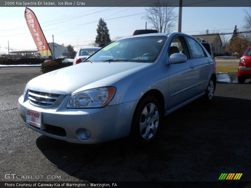 Ice Blue / Gray 2006 Kia Spectra EX Sedan