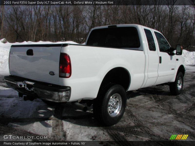 Oxford White / Medium Flint 2003 Ford F350 Super Duty XLT SuperCab 4x4