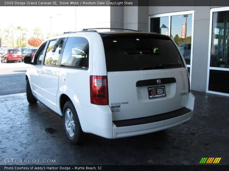 Stone White / Medium Slate Gray/Light Shale 2009 Dodge Grand Caravan SE