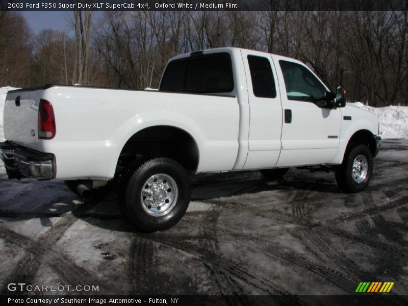Oxford White / Medium Flint 2003 Ford F350 Super Duty XLT SuperCab 4x4