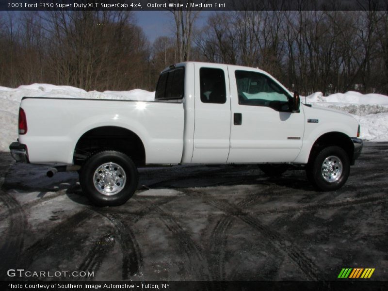 Oxford White / Medium Flint 2003 Ford F350 Super Duty XLT SuperCab 4x4