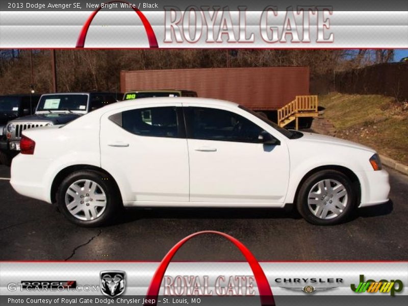 New Bright White / Black 2013 Dodge Avenger SE