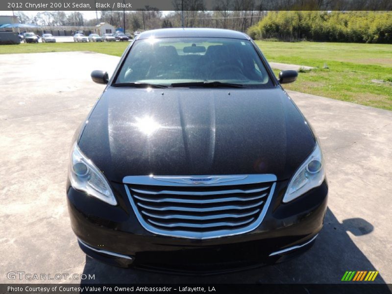 Black / Black 2012 Chrysler 200 LX Sedan