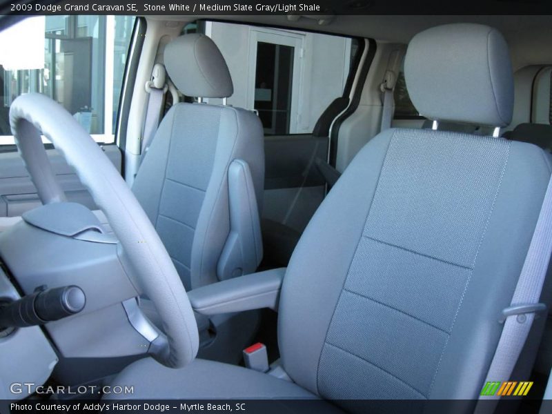 Stone White / Medium Slate Gray/Light Shale 2009 Dodge Grand Caravan SE