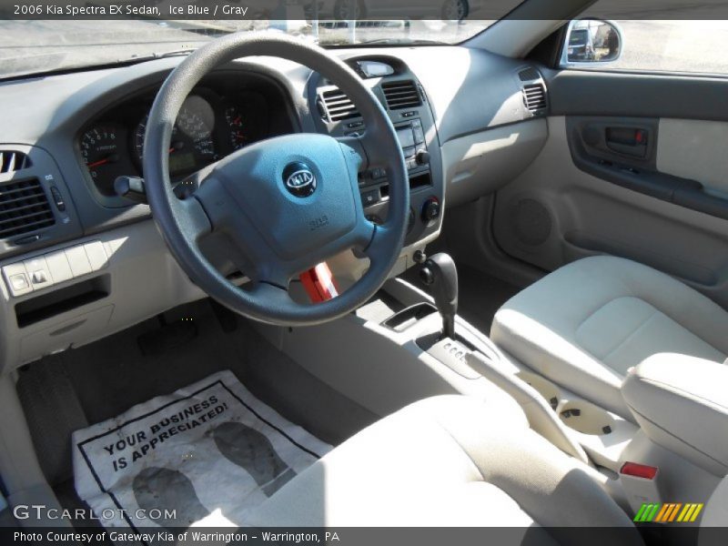 Ice Blue / Gray 2006 Kia Spectra EX Sedan