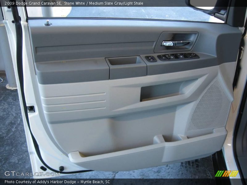 Stone White / Medium Slate Gray/Light Shale 2009 Dodge Grand Caravan SE
