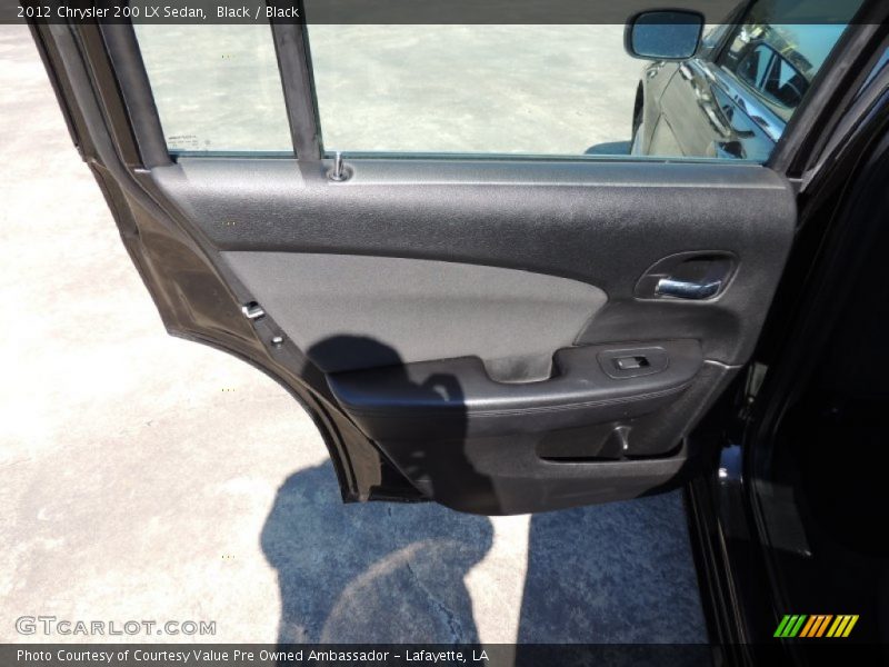 Black / Black 2012 Chrysler 200 LX Sedan