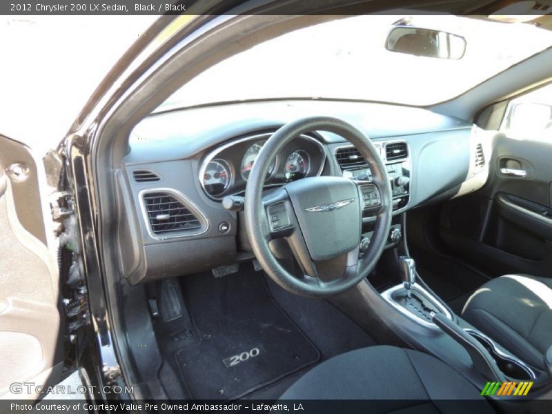 Black / Black 2012 Chrysler 200 LX Sedan