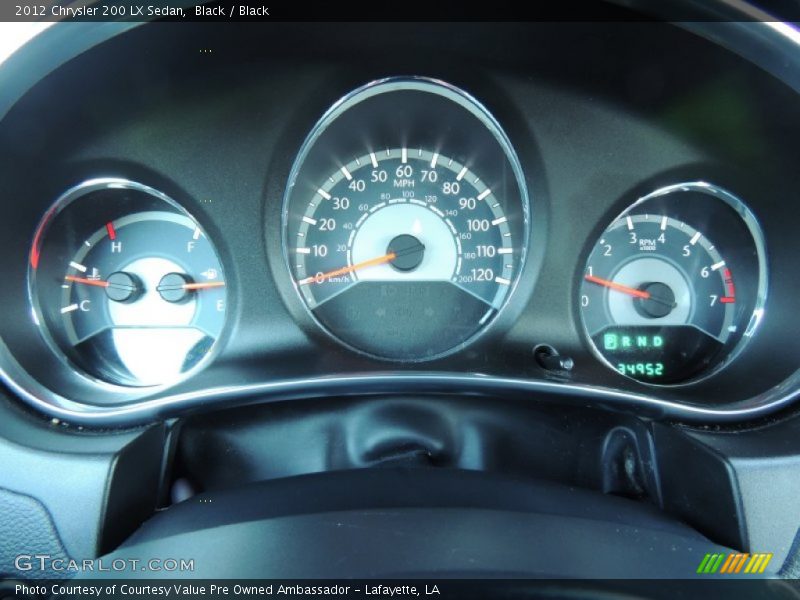 Black / Black 2012 Chrysler 200 LX Sedan