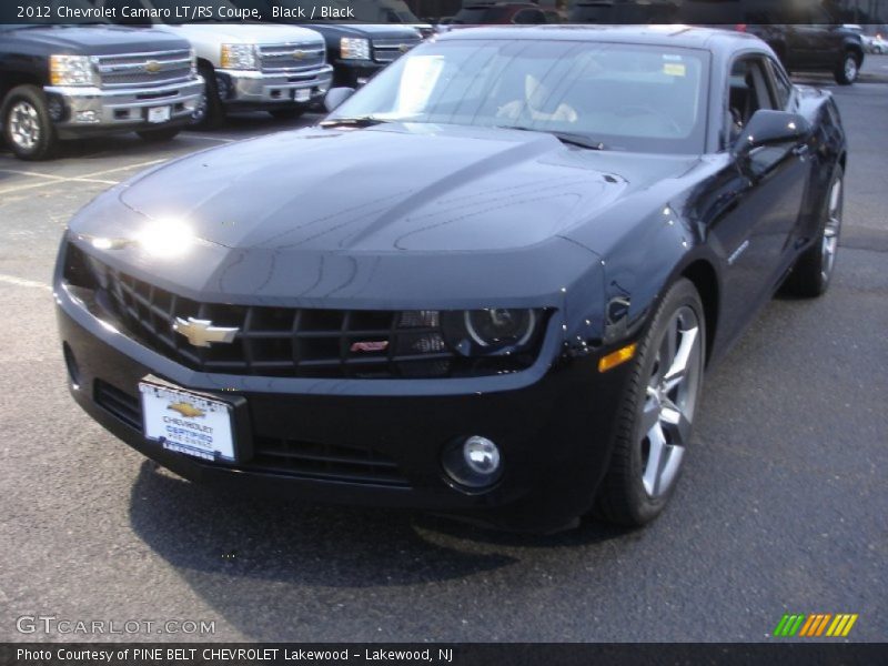 Black / Black 2012 Chevrolet Camaro LT/RS Coupe
