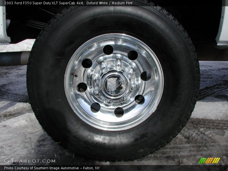 Oxford White / Medium Flint 2003 Ford F350 Super Duty XLT SuperCab 4x4