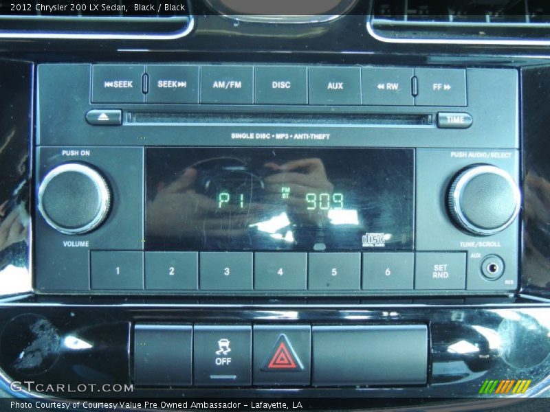 Black / Black 2012 Chrysler 200 LX Sedan