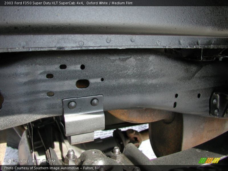 Oxford White / Medium Flint 2003 Ford F350 Super Duty XLT SuperCab 4x4