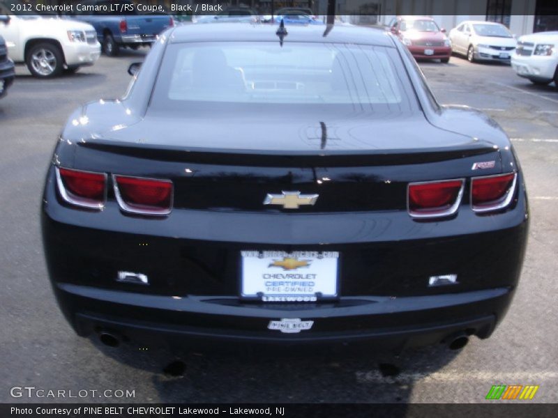 Black / Black 2012 Chevrolet Camaro LT/RS Coupe