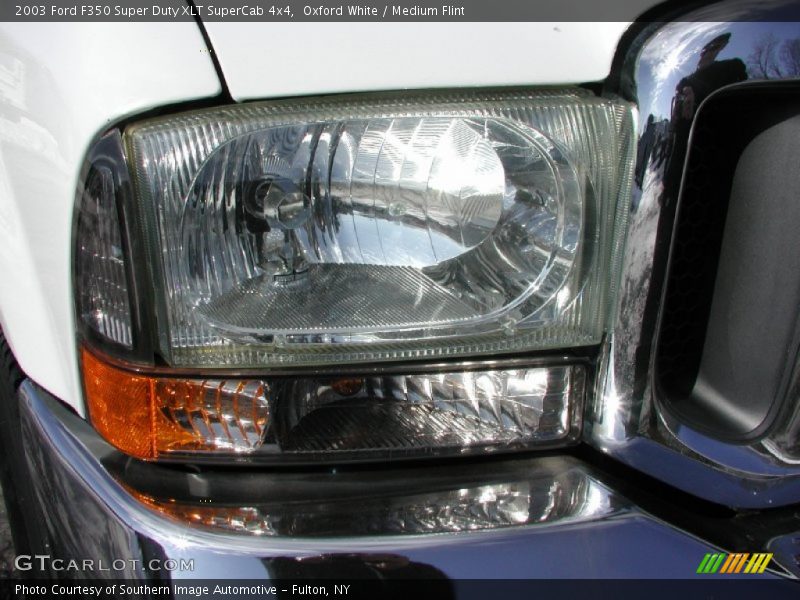 Oxford White / Medium Flint 2003 Ford F350 Super Duty XLT SuperCab 4x4