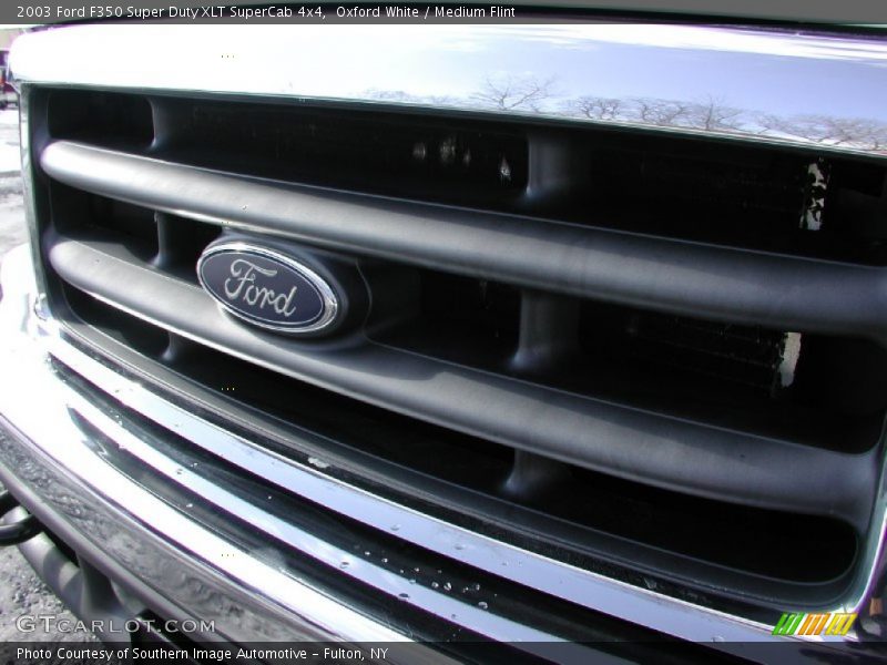 Oxford White / Medium Flint 2003 Ford F350 Super Duty XLT SuperCab 4x4