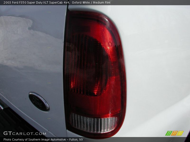 Oxford White / Medium Flint 2003 Ford F350 Super Duty XLT SuperCab 4x4