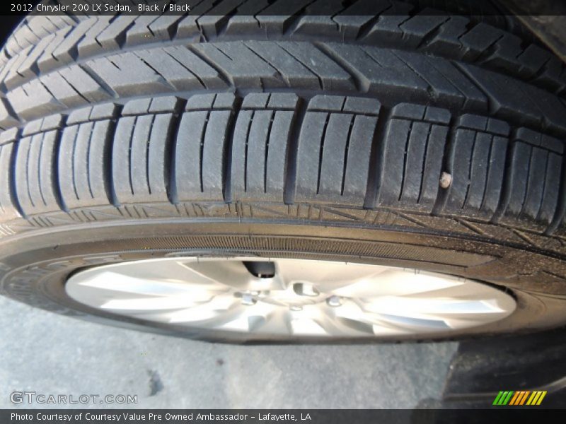 Black / Black 2012 Chrysler 200 LX Sedan