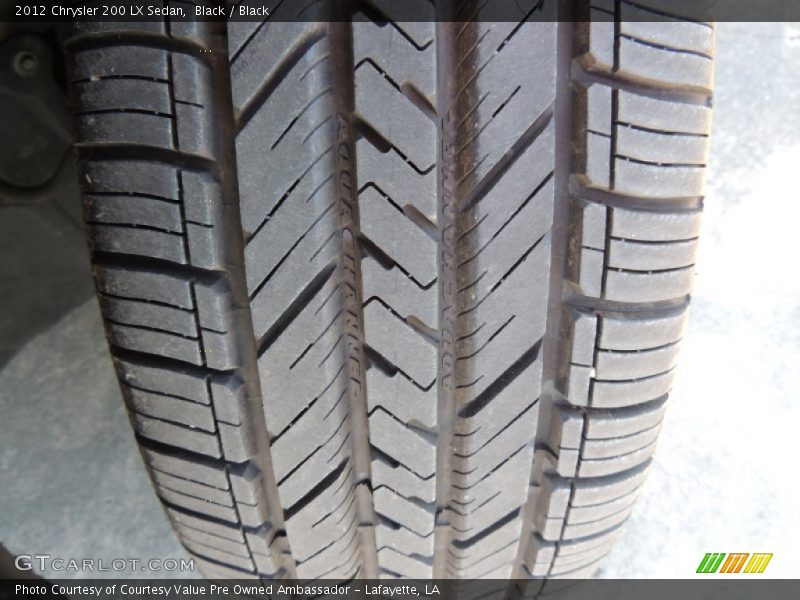 Black / Black 2012 Chrysler 200 LX Sedan