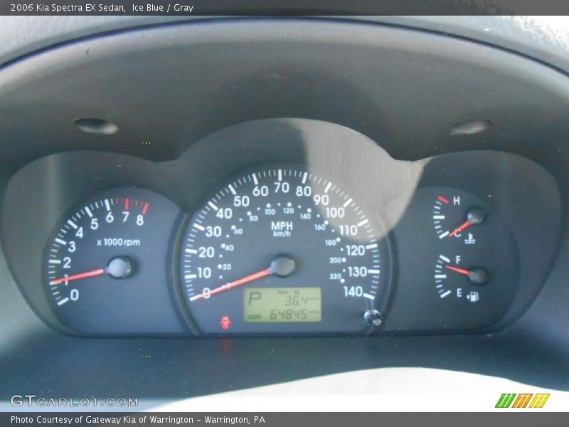 Ice Blue / Gray 2006 Kia Spectra EX Sedan
