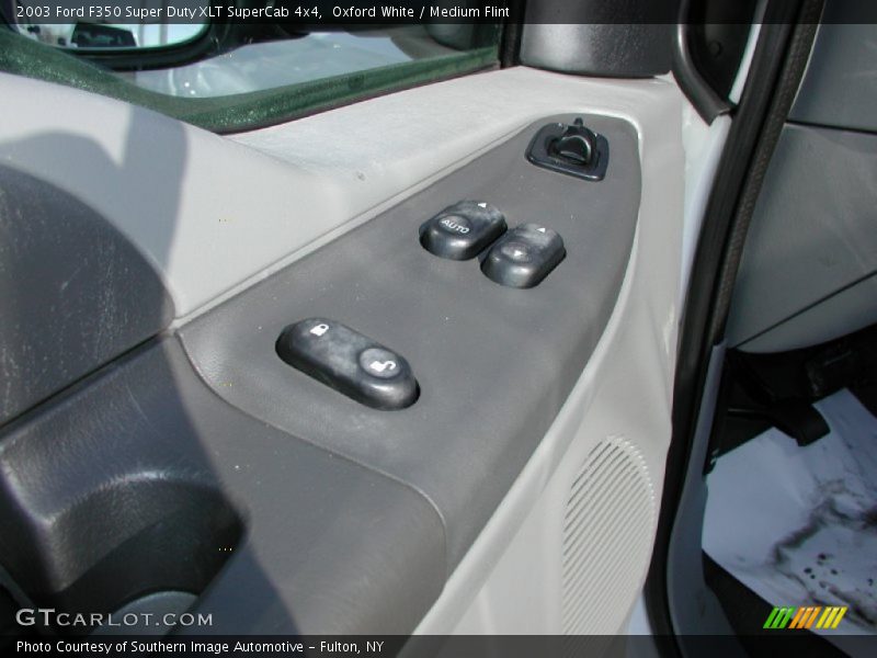 Oxford White / Medium Flint 2003 Ford F350 Super Duty XLT SuperCab 4x4
