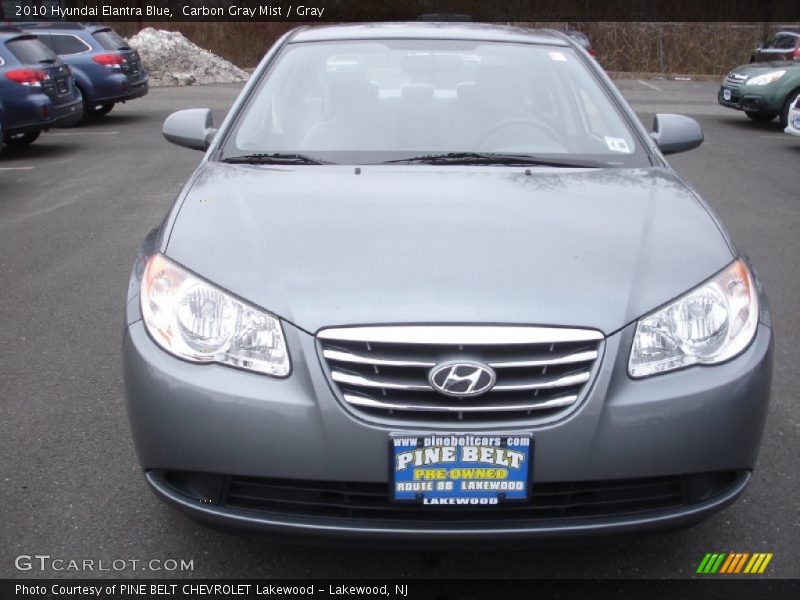 Carbon Gray Mist / Gray 2010 Hyundai Elantra Blue