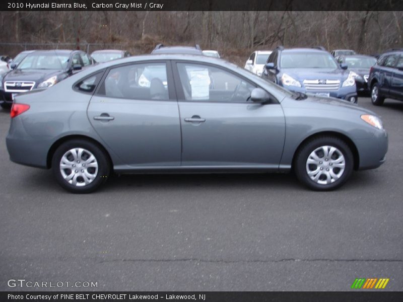 Carbon Gray Mist / Gray 2010 Hyundai Elantra Blue