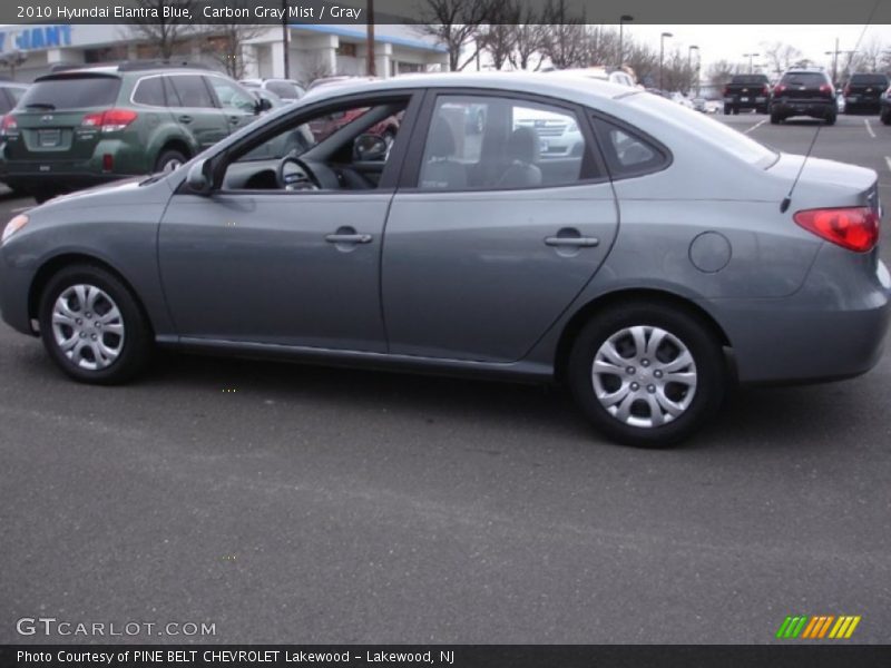 Carbon Gray Mist / Gray 2010 Hyundai Elantra Blue