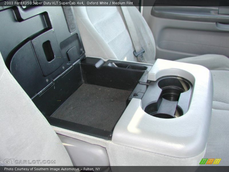 Oxford White / Medium Flint 2003 Ford F350 Super Duty XLT SuperCab 4x4