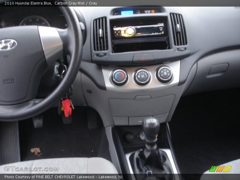 Carbon Gray Mist / Gray 2010 Hyundai Elantra Blue