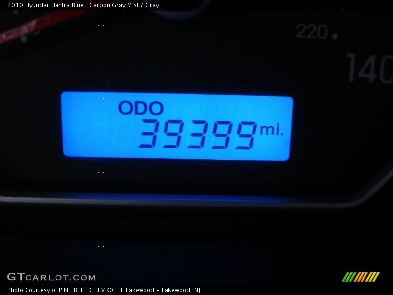 Carbon Gray Mist / Gray 2010 Hyundai Elantra Blue