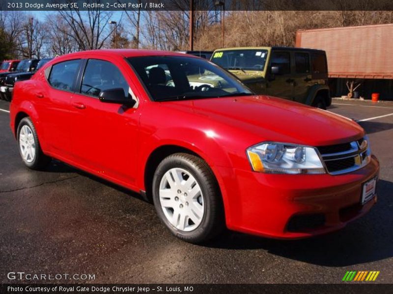 Redline 2-Coat Pearl / Black 2013 Dodge Avenger SE