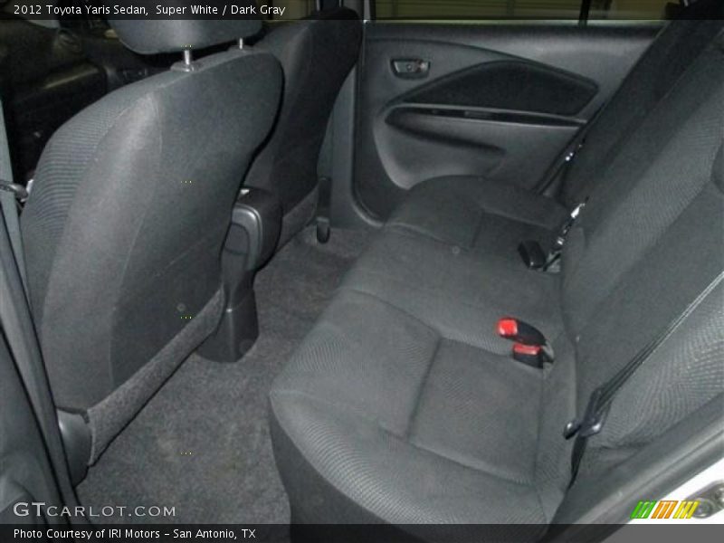Super White / Dark Gray 2012 Toyota Yaris Sedan