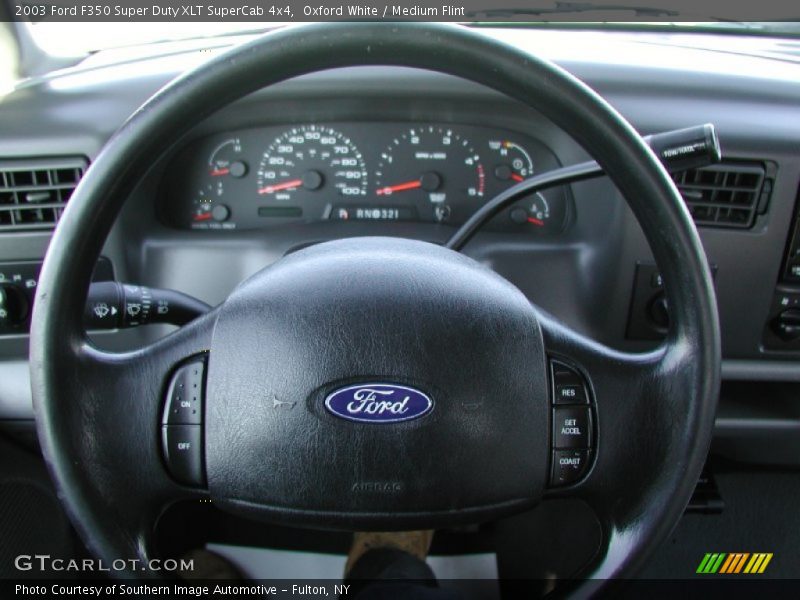 Oxford White / Medium Flint 2003 Ford F350 Super Duty XLT SuperCab 4x4