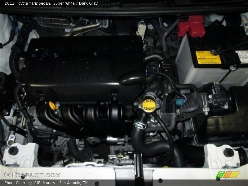 Super White / Dark Gray 2012 Toyota Yaris Sedan