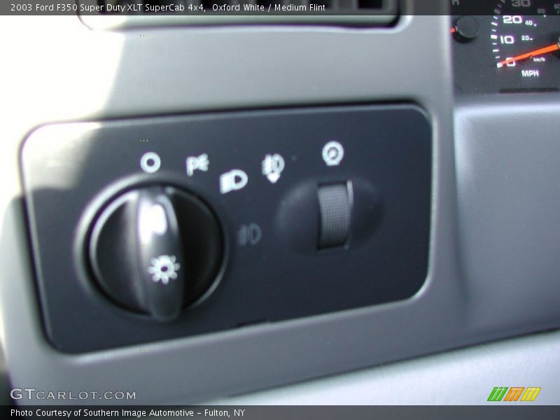 Oxford White / Medium Flint 2003 Ford F350 Super Duty XLT SuperCab 4x4