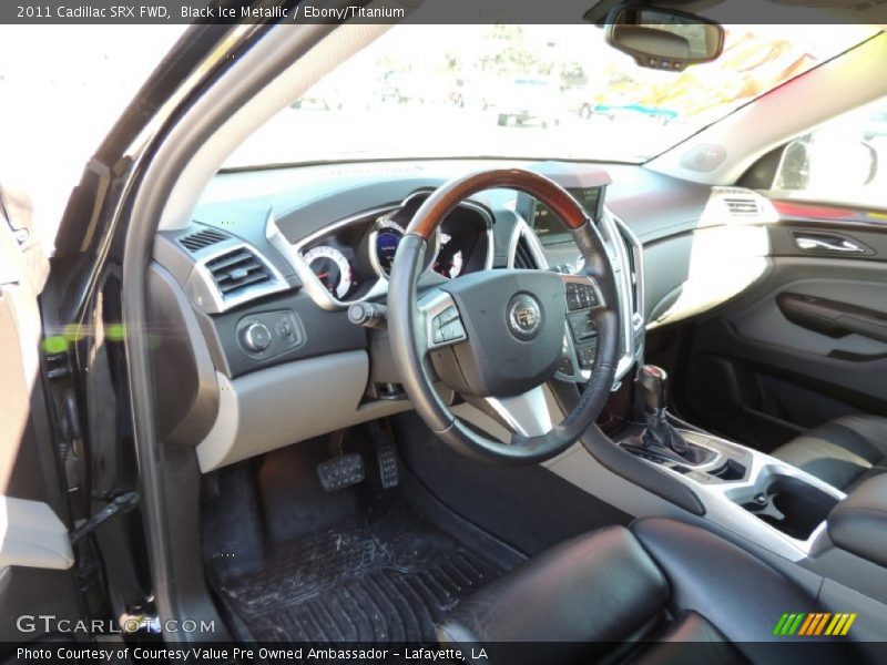 Black Ice Metallic / Ebony/Titanium 2011 Cadillac SRX FWD