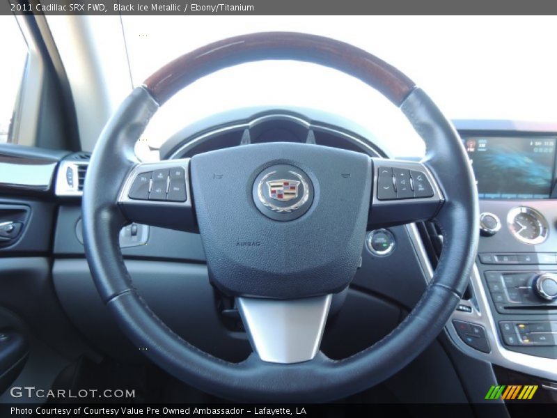 Black Ice Metallic / Ebony/Titanium 2011 Cadillac SRX FWD