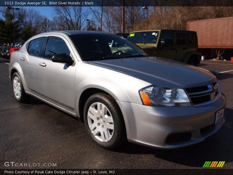 Billet Silver Metallic / Black 2013 Dodge Avenger SE