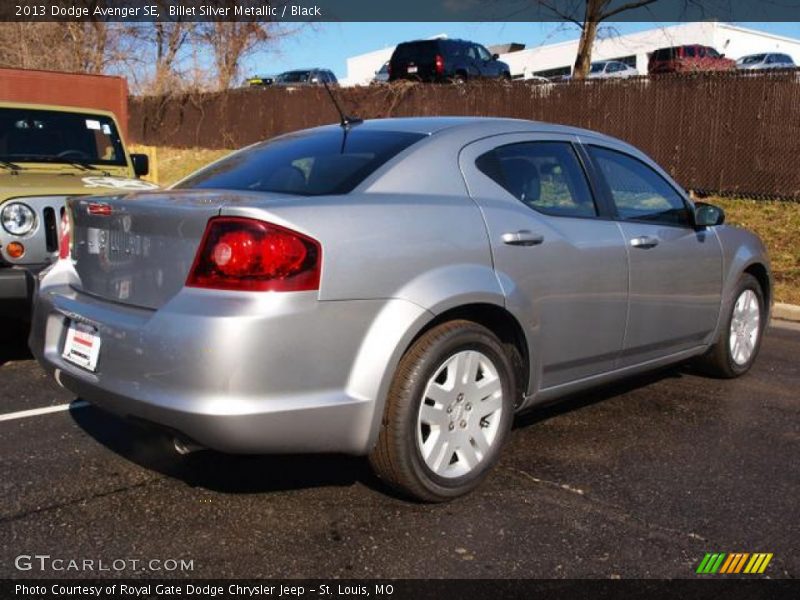 Billet Silver Metallic / Black 2013 Dodge Avenger SE